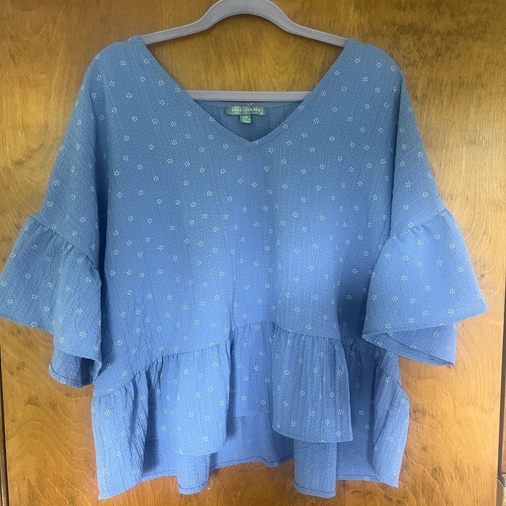 Good Luck Gem Floral Blouse